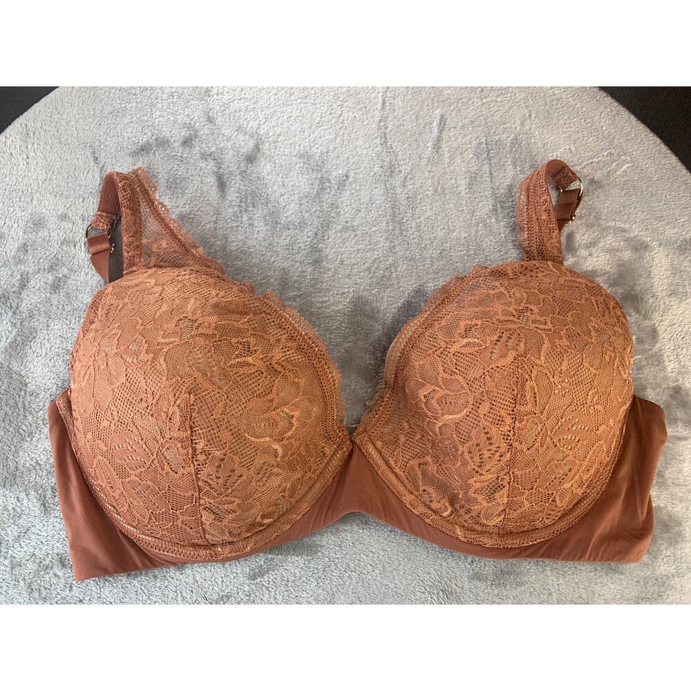 ThirdLove Bra Graphic Lace Plunge Bra Underwire Support Size 40D